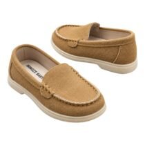 Mocassins en daim marron