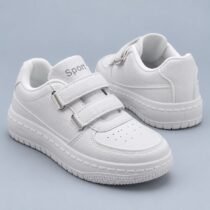Baskets Sport blanches à scratch