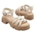 Sandales à brides croisées blanches