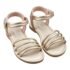 Sandales à brides dorées