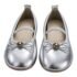 Ballerines métallisées argentées