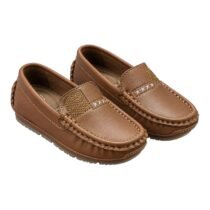 Mocassins marron / noir