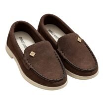 Mocassins marron à surpiqûres