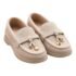 Mocassins beiges à pompons