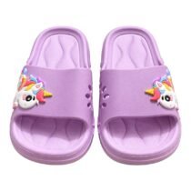 Claquettes licorne violet / rose