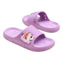 Claquettes licorne violet / rose