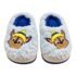 Pantoufles peluche bleues