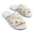 Pantoufles moelleuses blanches
