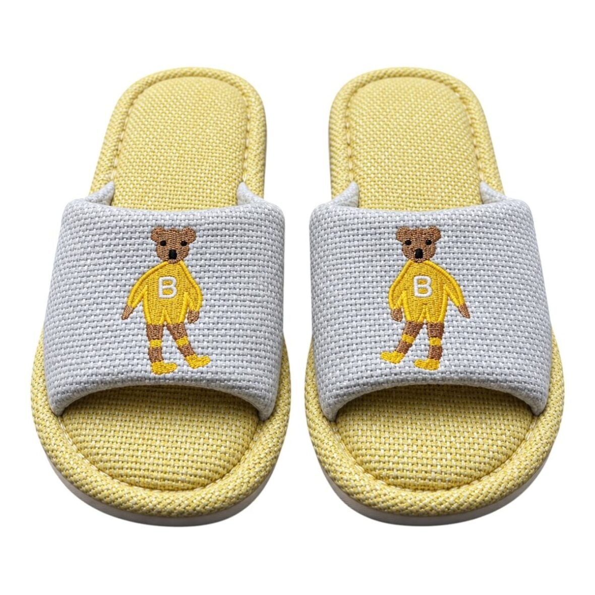 Pantoufles ourson jaunes